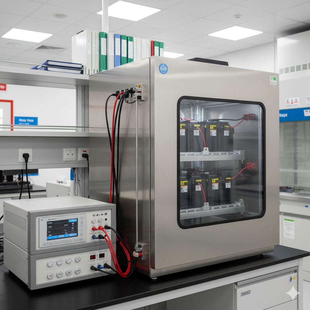 environmental chamber for battery tester