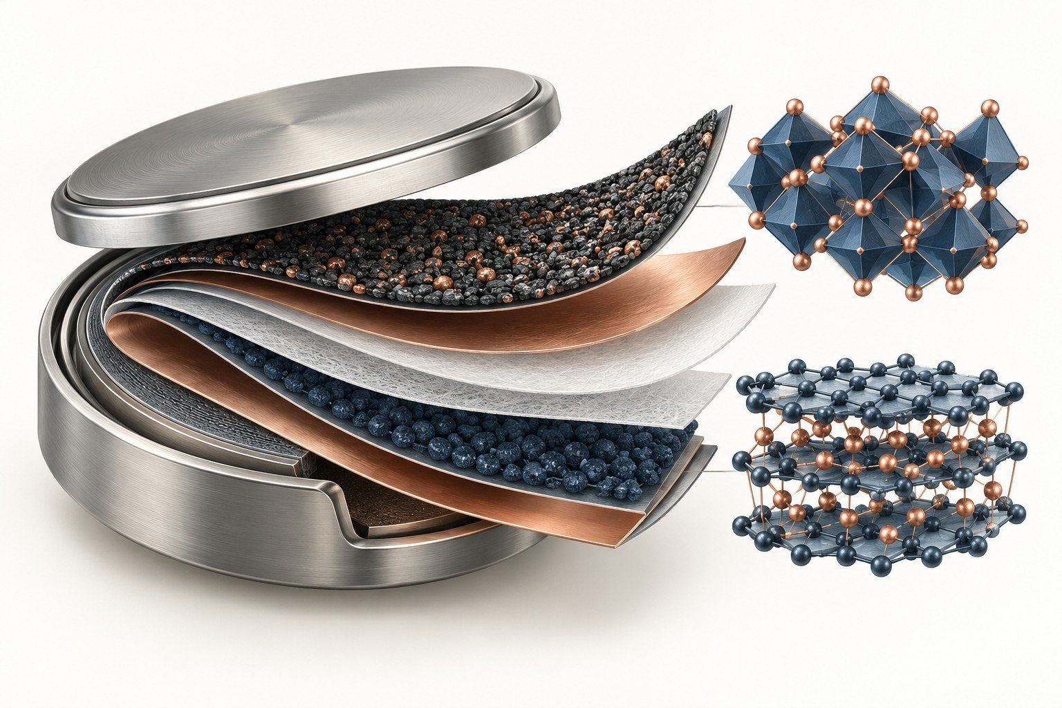 Conceptual illustration of metal-ion batteries